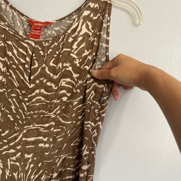 Sundance Animal Print Midi Dress Size 4 - Picture 6 of 9